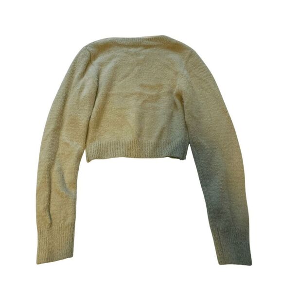 Urban Outfitters Cropped Lime Green Sweater - Picture 2 of 4